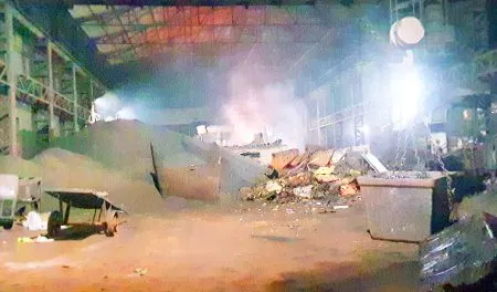 Explosion at scrap smelting factory
