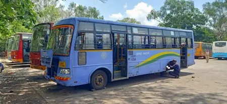 Belgaum division receives defective bus