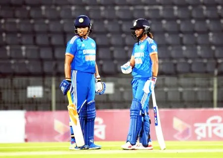 Indian women's team's fourth win in a row
