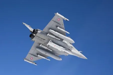 A nuclear-tipped cruise missile launched from Rafale