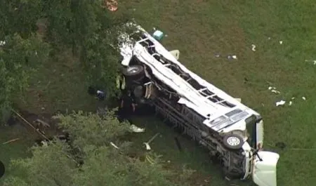 Road accident in Florida, USA, 8 victims