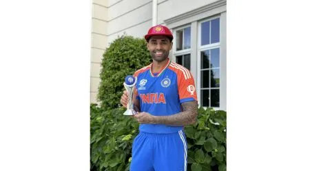 Suryakumar awarded 'Cricketer of the Year'