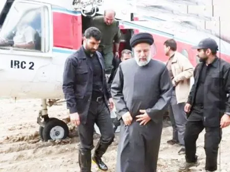 Hard landing of Iran President's helicopter