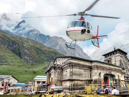 Emergency landing of helicopter in Kedarnath