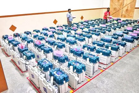 Voting machines sealed in strongroom