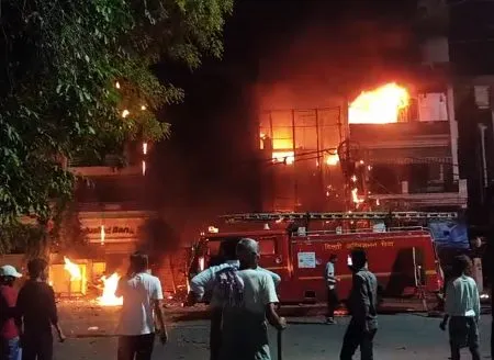 Fire in Delhi after Rajkot