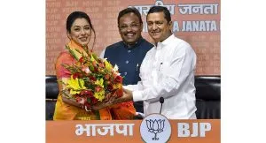 Actress Rupali Ganguly, astrologer Amey Joshi joined BJP