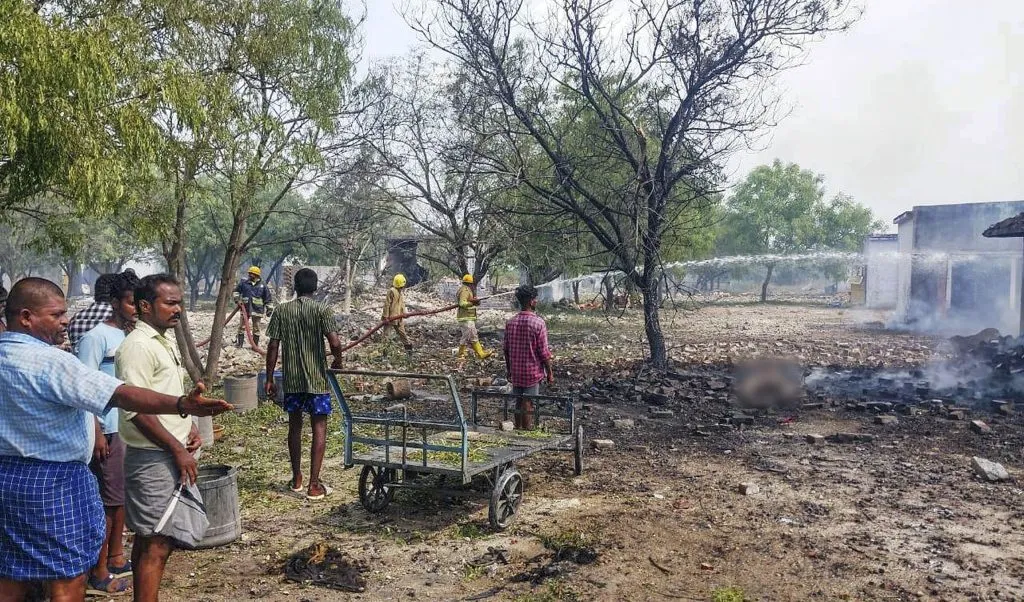 Eight killed in firecracker factory blast in Tamil Nadu