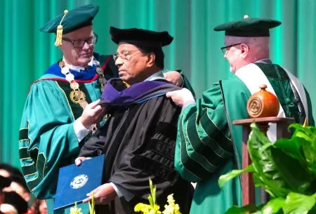 Dr. G. Honorary Doctorate from New York to Viswanathan