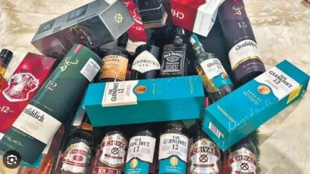 Huge liquor stock seized in Haryana