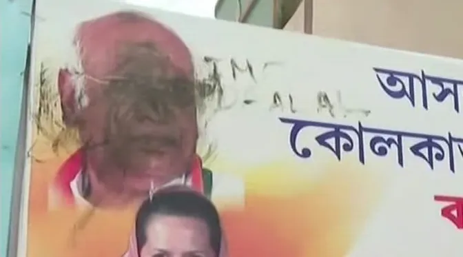 Khargen's posters were torn down in West Bengal