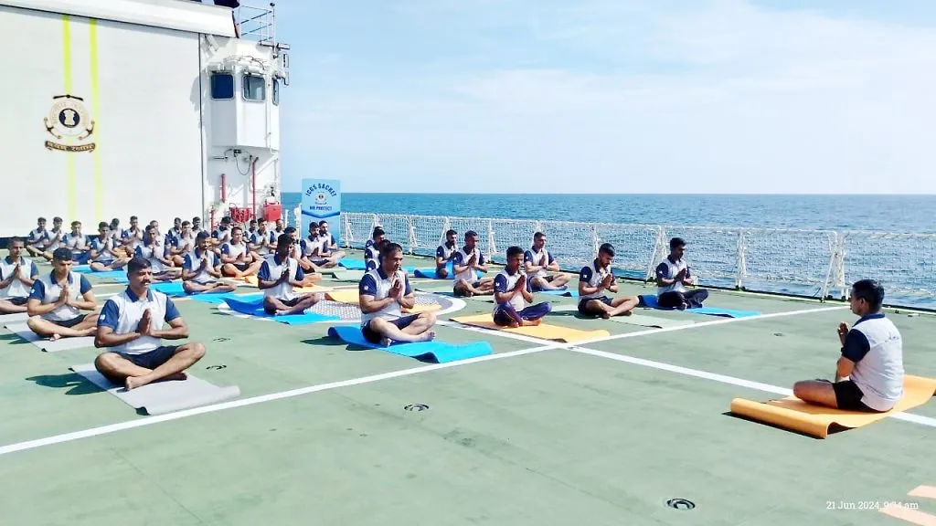 Awareness about Yoga on the occasion of World Yoga Day by Indian Coast Guard