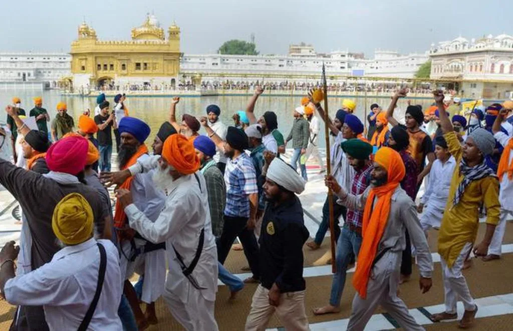 Khalistan Zindabad slogan at Amritsar Golden Temple