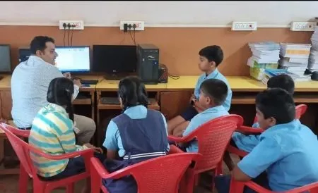 Spoken English-Computer Class at Chavat Galli Marathi School