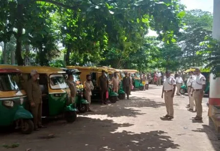Punitive action against rickshaw puller in uniform