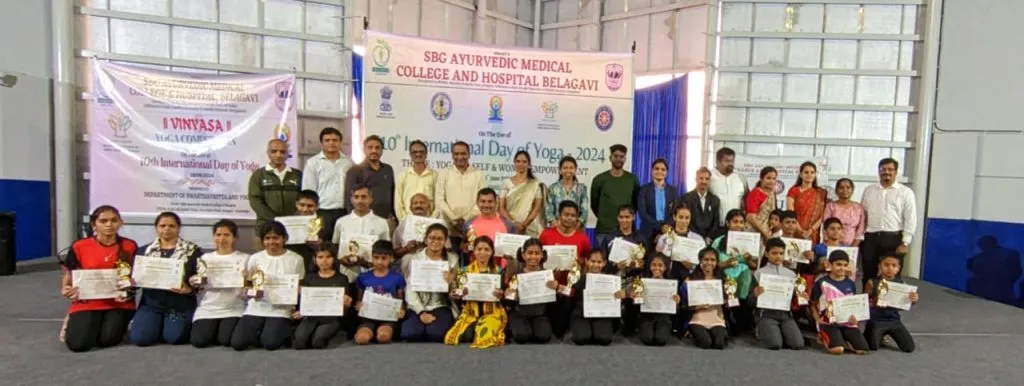 Vinyasa Yoga Competition organized by SBG Ayurvedic Medical College
