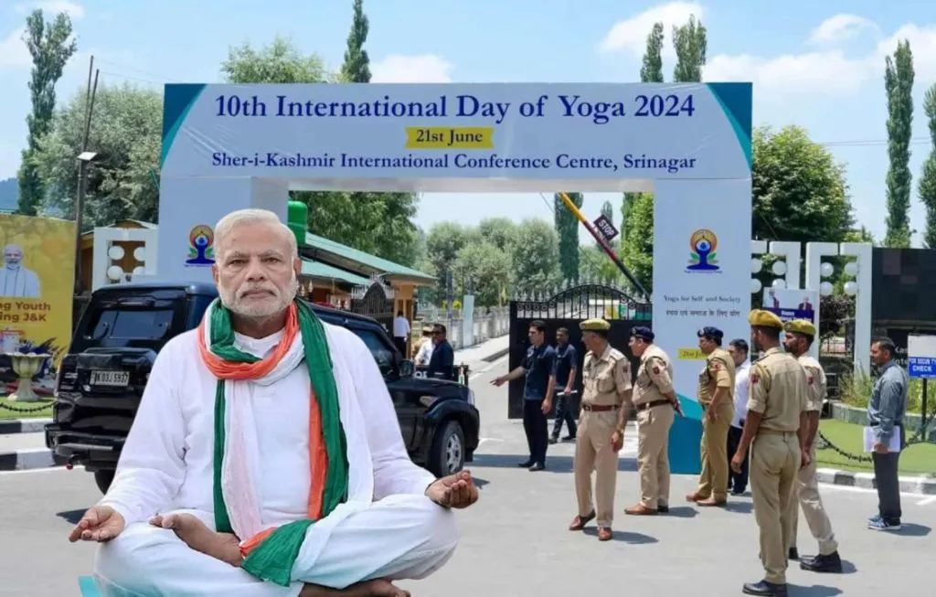 Prime Minister Modi's yoga day in Srinagar