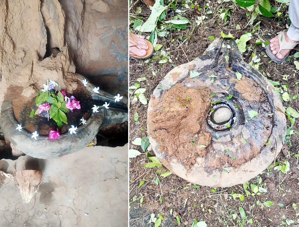 The clan threw the pindika of Shri Rakshasa Mallikeswara into the bushes