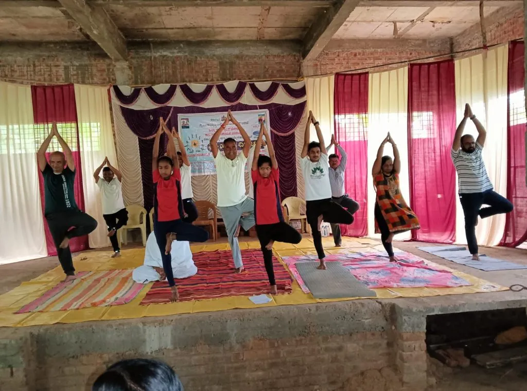 Yoga Day celebrated with enthusiasm in Khanapur taluka
