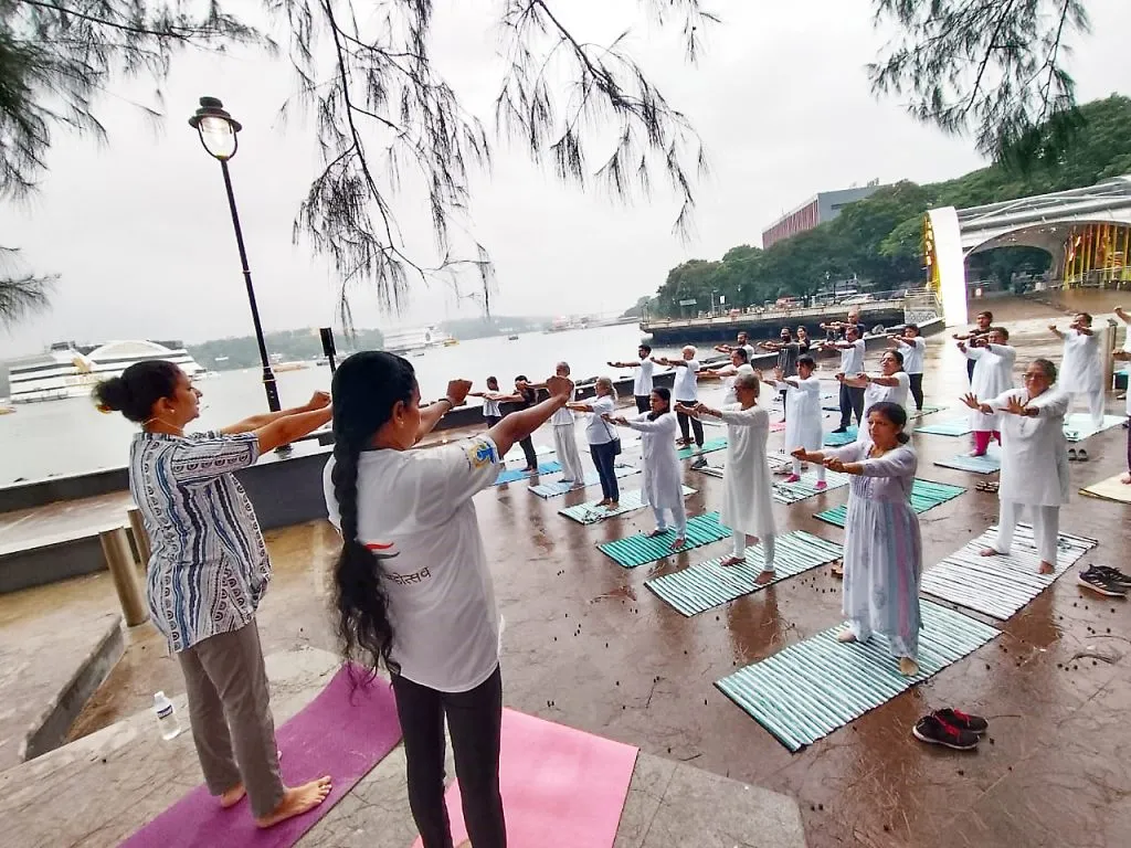 Yoga Day celebration at Yoga Setu by Smart City Development