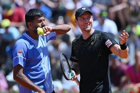 बोपण्णा-एब्डन यांची दुहेरीत विजयी सलामी Bopanna-Ebdon's winning opening in doubles