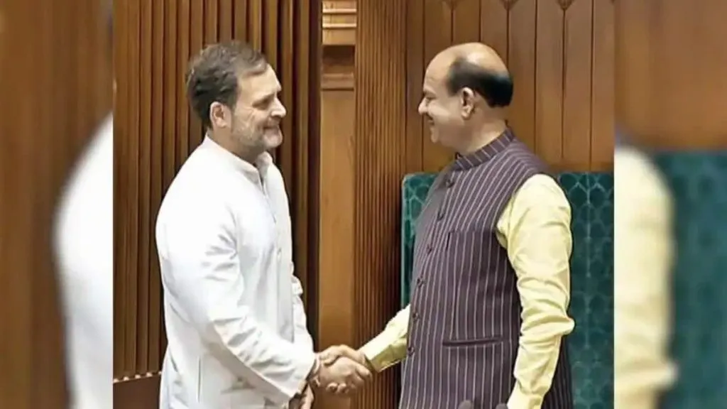 Rahul Gandhi met Lok Sabha Speaker