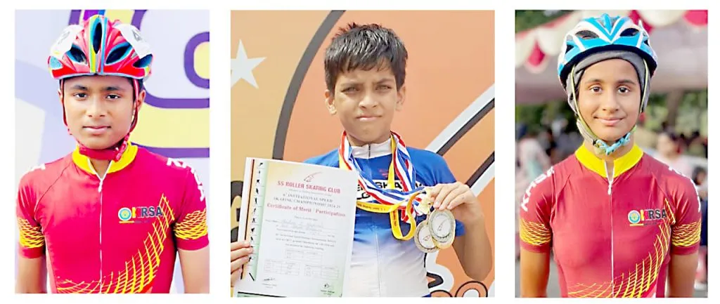 बेळगावच्या स्केटर्सची चमकदार कामगिरी Brilliant performance by Belgaum skaters