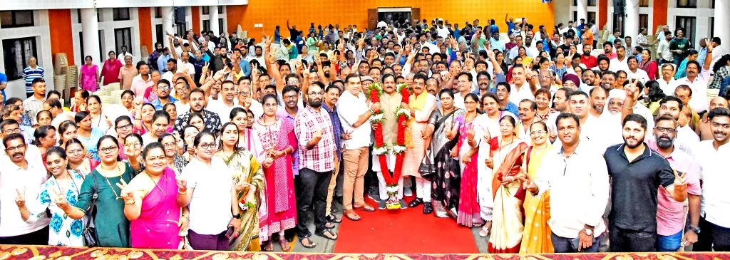 आपला विजय हा कार्यकर्त्यांच्या श्रमाचे फळ Our victory is the result of labor of workers