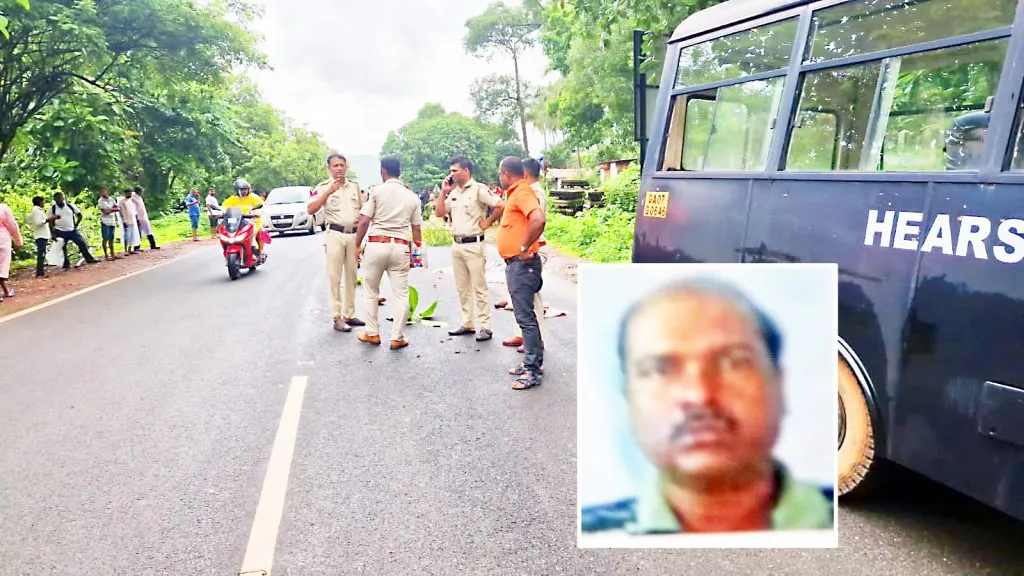 भीषण अपघातात पादचारी ठार Pedestrian killed in horrific accident