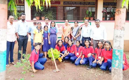 Environment Day Celebration at V Patil High School, Machhe