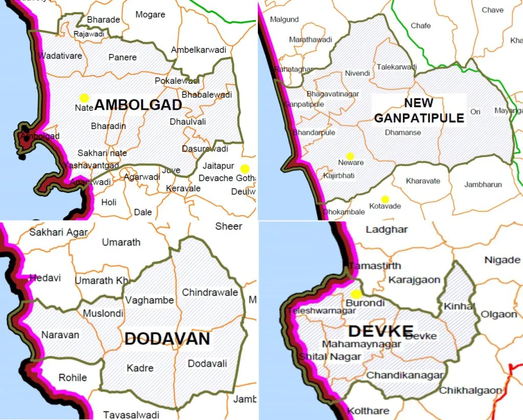 जिल्ह्यातील चार नवनगरांचे नकाशे तयार Maps of four new towns in the district are ready