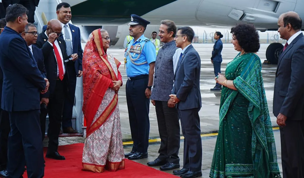 Prime Minister of Bangladesh on his visit to India