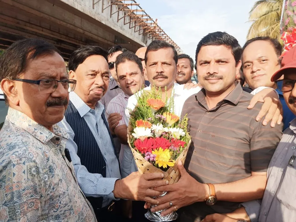 नवनिर्वाचित खासदार नारायण राणेंचे बांद्यात भव्य स्वागत