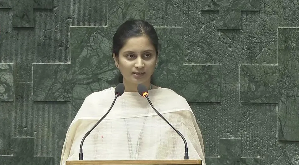 As soon as Priyanka Jarkiholi was sworn in as an MP, the workers cheered