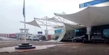 After Delhi, the airport roof collapsed in Rajkot