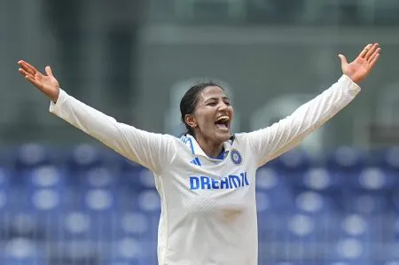 India's new record in women's test cricket