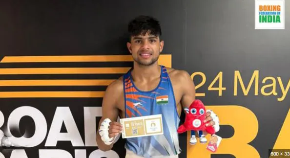 निशांत देवने ऑलिम्पिक स्पर्धेचे तिकीट निश्चित Nishant Dev's Olympic ticket confirmed