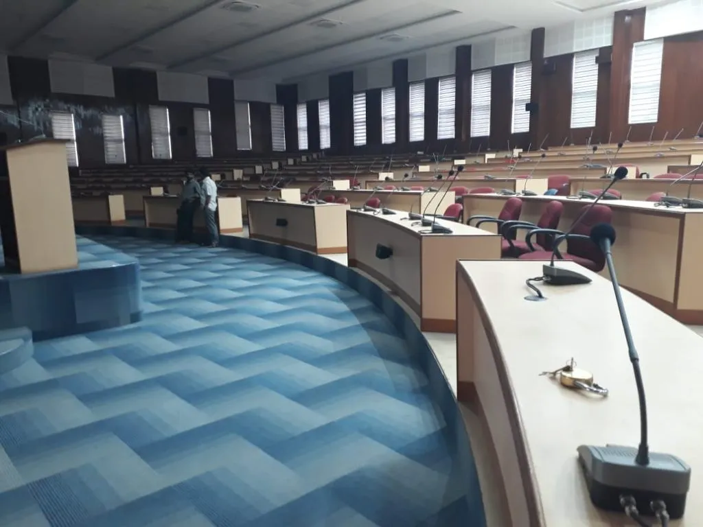 Postponing the opening of District Assembly hall