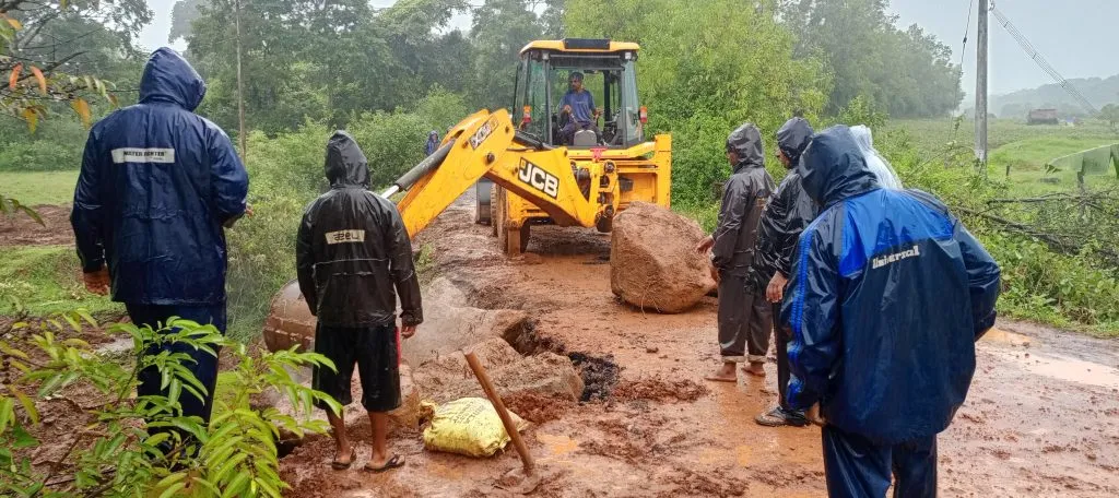 The intensity of rain increased in Kankumbi area