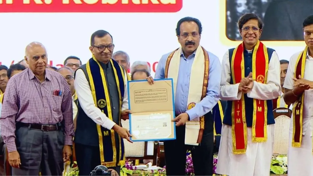 Completed PhD from ISRO chief at age 61