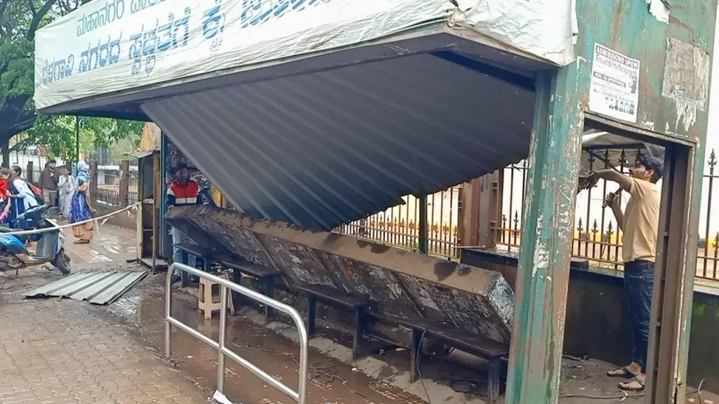 Bus stop on Civil Hospital Road has been removed