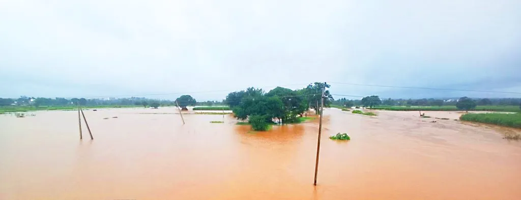 Kadoli Markandeya river flooded due to heavy rains