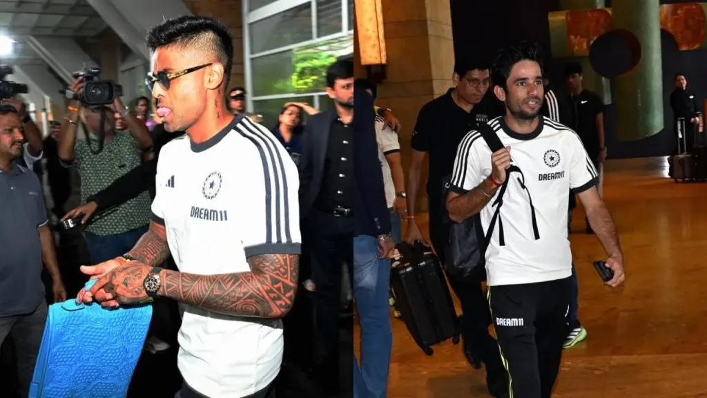 Indian cricket team leaves for Lanka