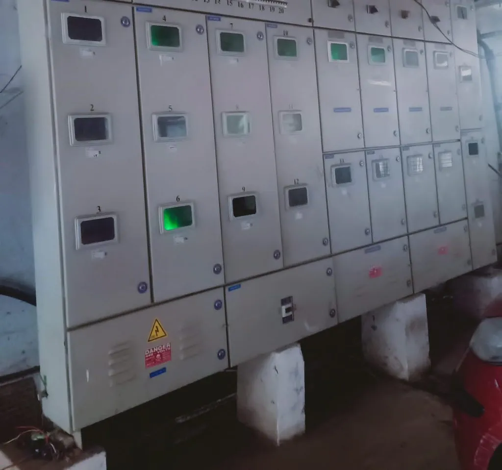 Danger due to electricity meter in ground floors