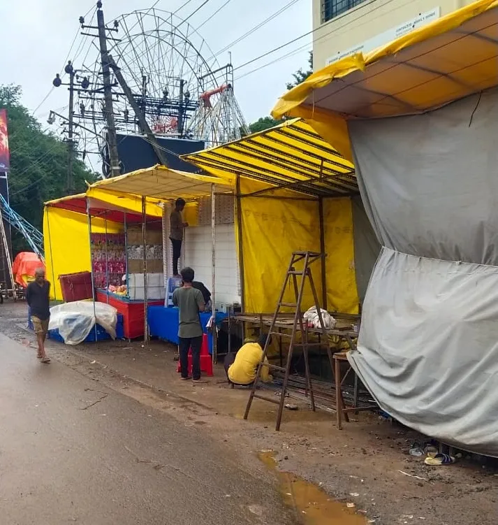 Residents of Vadgaon are ready to welcome the devotees