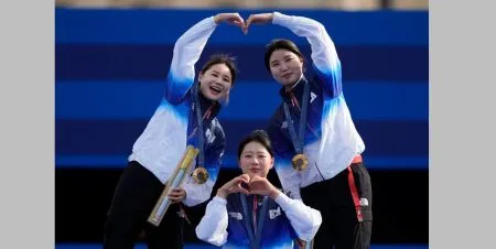 South Korean women win 10th consecutive gold in archery