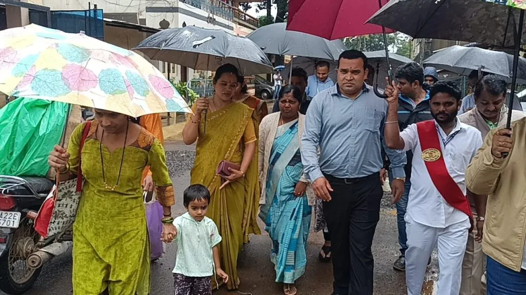 Mayor-Deputy Mayor inspected Mangai temple area