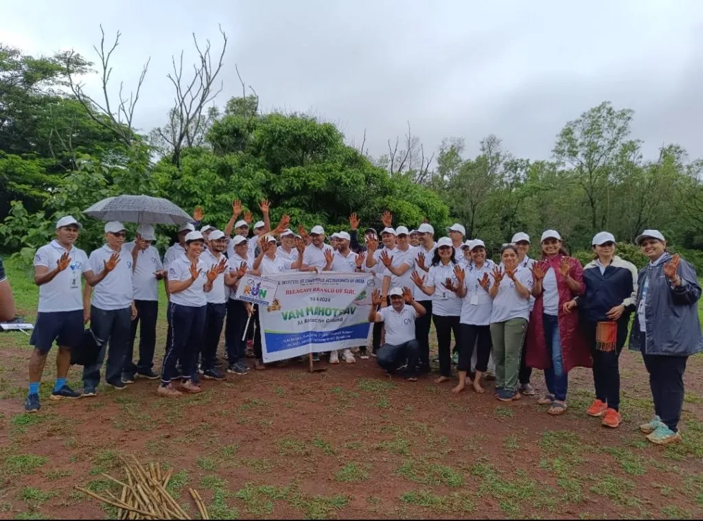 Plantation of 100 saplings in the race course area