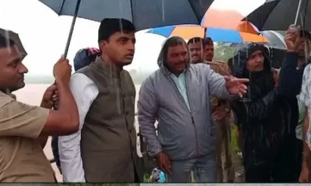 District Collector Amol Yedge Balinga bridge