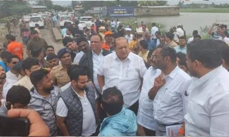 Guardian Minister Hasan Mushrif the flood situation Kolhapur